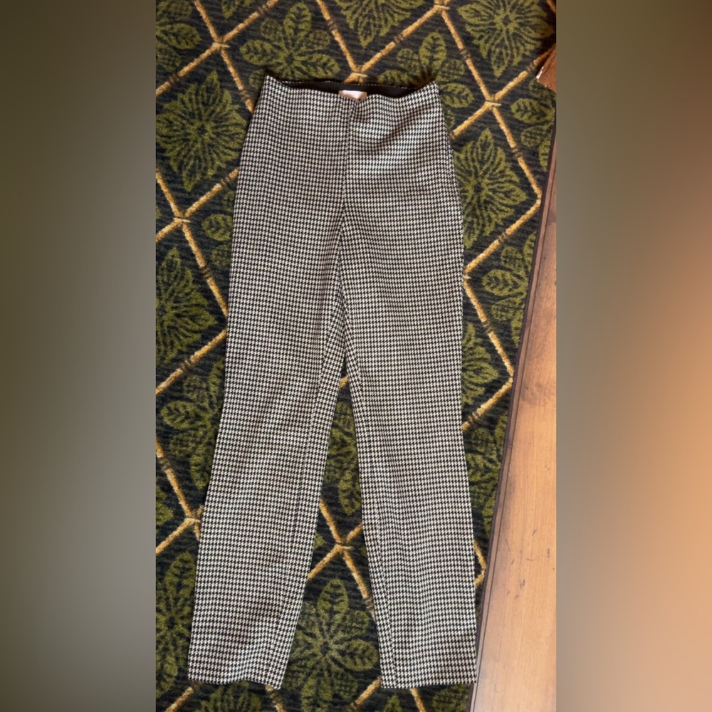 H&M Black and White Houndstooth Trousers